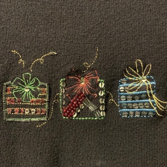 Holiday additions, women’s‎ sweater, black size M - Picture 2 of 8